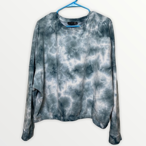 black tape Sweaters - Black tape tie dye crew neck plus size 1X